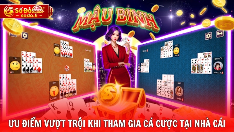 Ưu điểm vượt trội khi tham gia cá cược tại nhà cái Ưu điểm vượt trội khi tham gia cá cược tại nhà cái